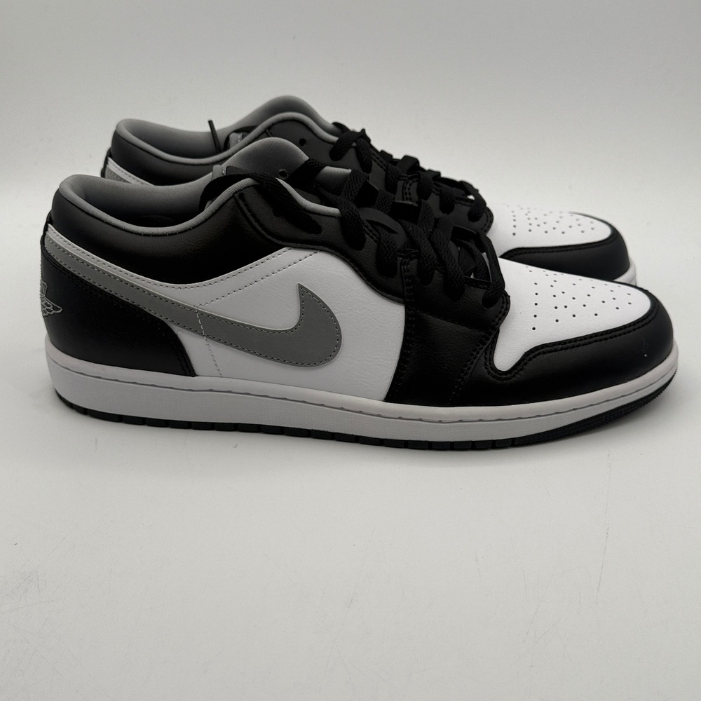 Jordan Air Jordan 1 Low Shoes Mens Size 11.5 Black Grey White 553558 040